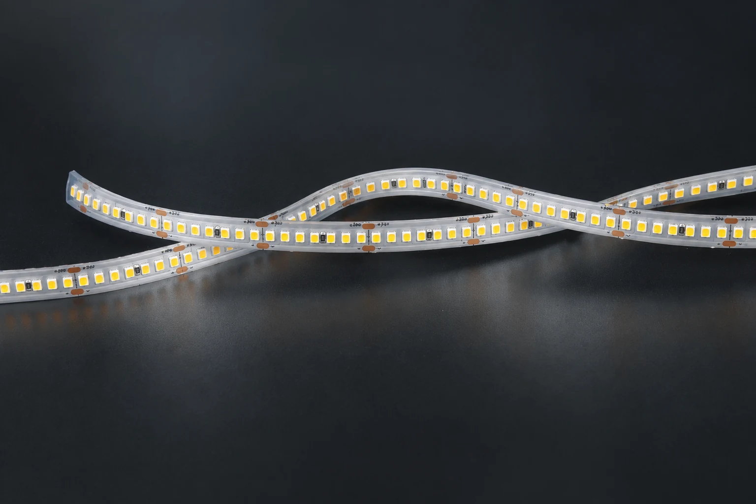 Detail of 24V 8mm LED strip