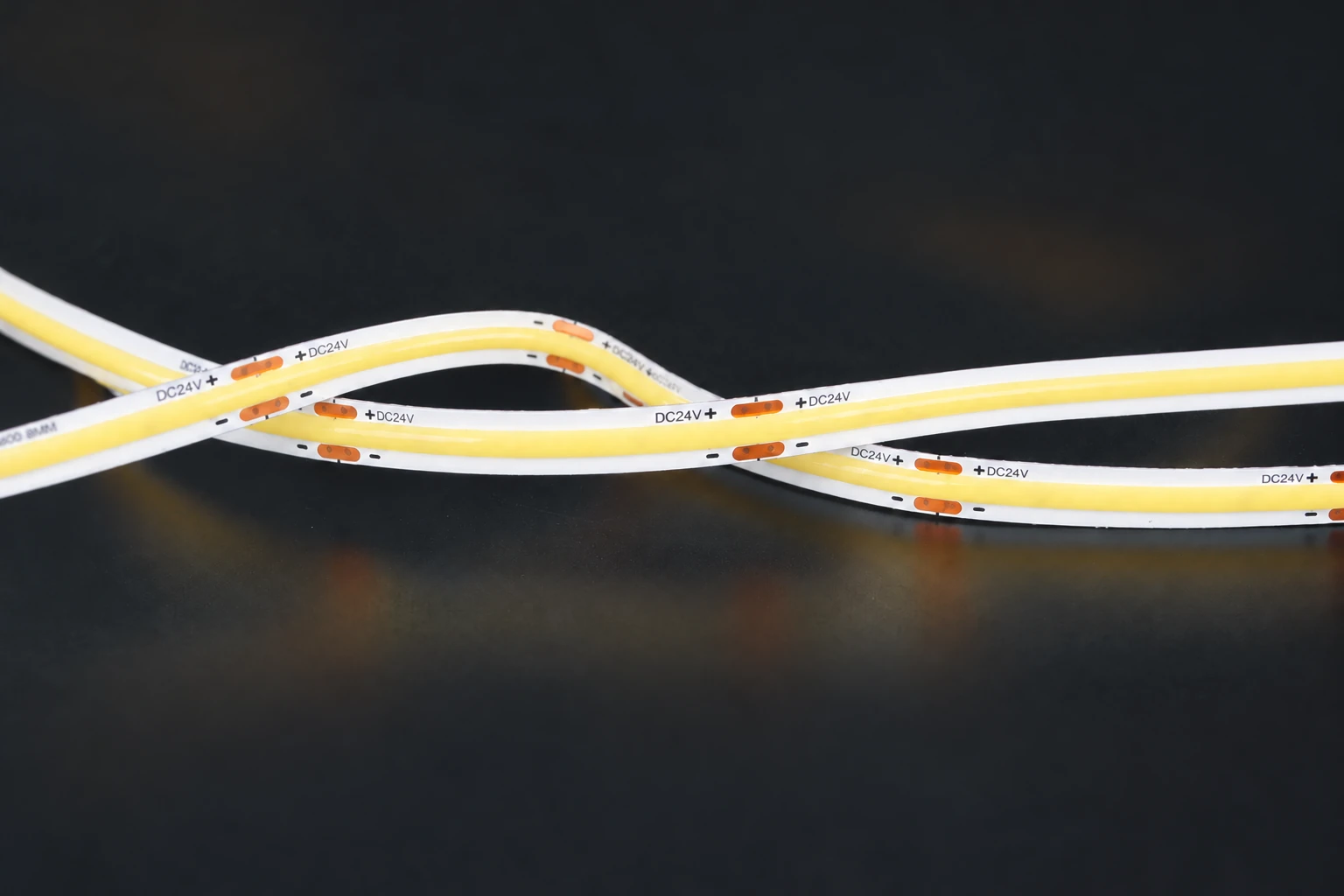 Detail of 24V 8mm COB LED strip