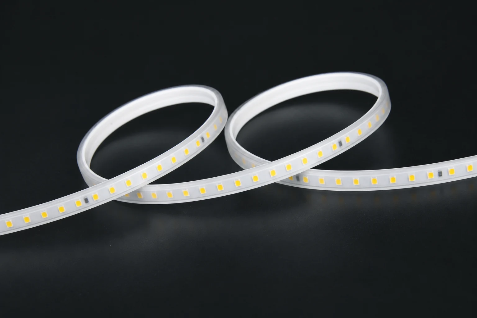 220V 6.8mm LED strip arranged in loops