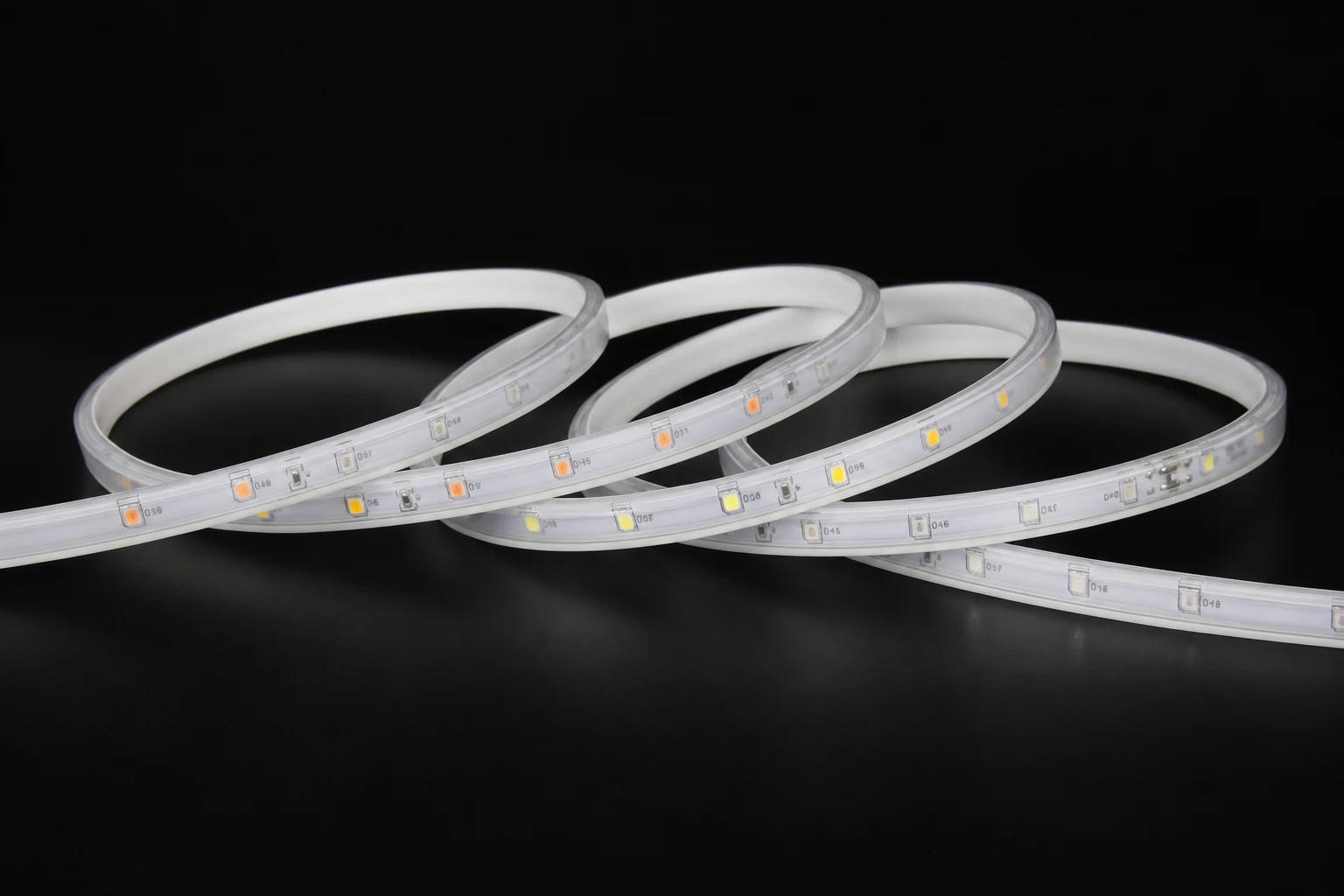 220V 6.8mm LED strip arranged in loops