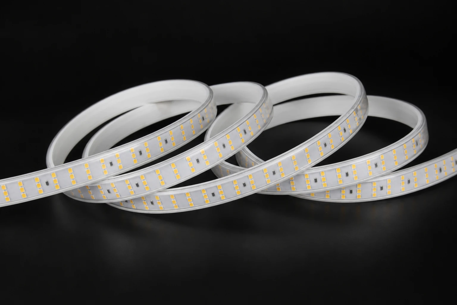 220V 15mm LED strip arranged in loops